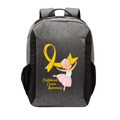 Childhood Cancer Awareness Yellow RIbbon Ballerina Vector Backpack