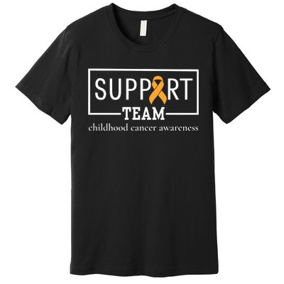 Childhood Cancer Awareness Support Team Premium T-Shirt