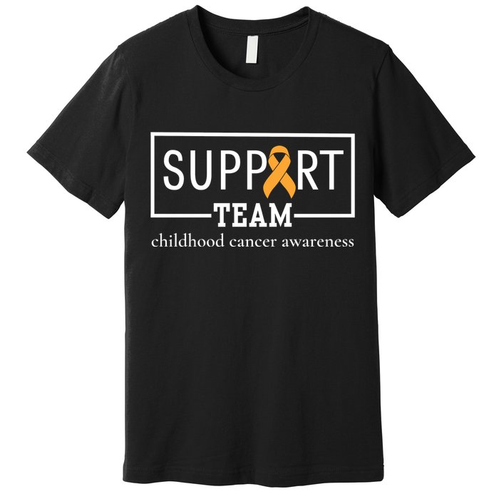 Childhood Cancer Awareness Support Team Premium T-Shirt