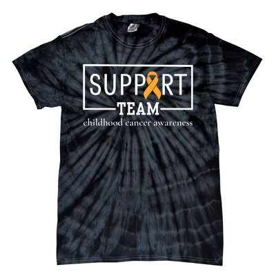 Childhood Cancer Awareness Support Team Tie-Dye T-Shirt