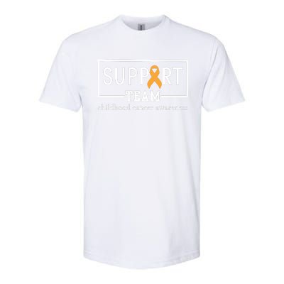 Childhood Cancer Awareness Support Team Softstyle CVC T-Shirt