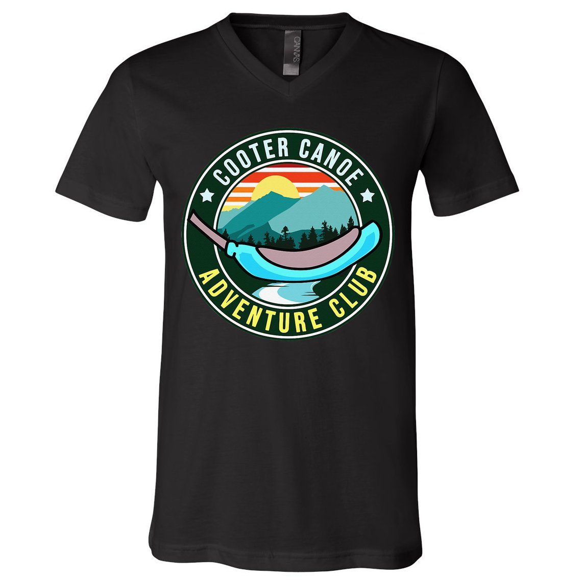 Cooter Canoe Adventure Club Funny ICU ER Nurse Life Nursing V-Neck T-Shirt