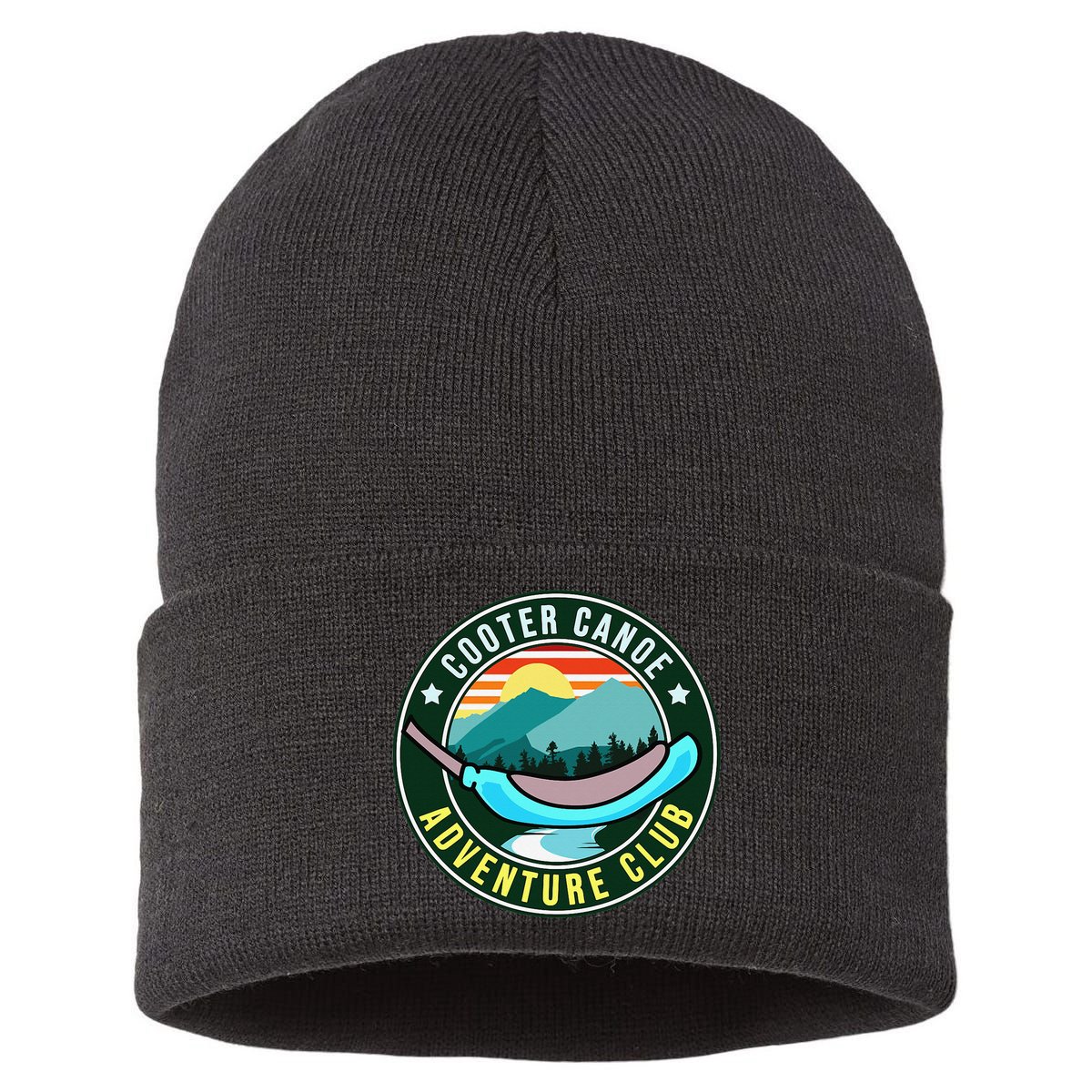 Cooter Canoe Adventure Club Funny ICU ER Nurse Life Nursing Sustainable Knit Beanie