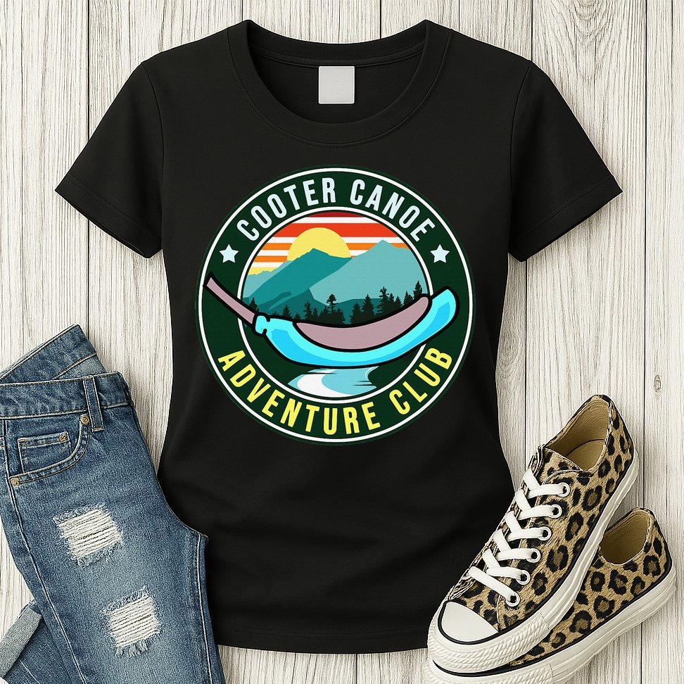 Cooter Canoe Adventure Club Funny ICU ER Nurse Life Nursing Womens T-Shirt