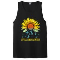 Cervical Cancer Awareness Sunflower PosiCharge Competitor Tank