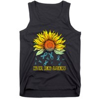 Cervical Cancer Awareness Sunflower Tank Top