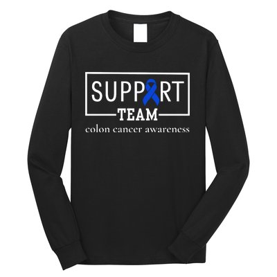 Colon Cancer Awareness Support Team Long Sleeve Shirt