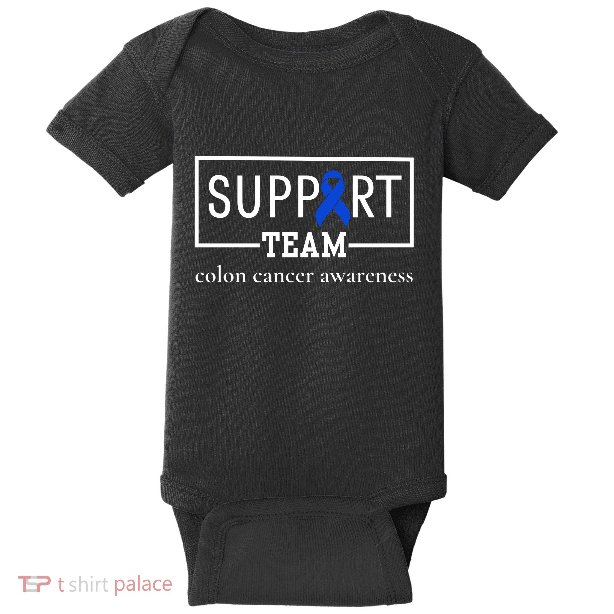 Colon Cancer Awareness Support Team Baby Bodysuit
