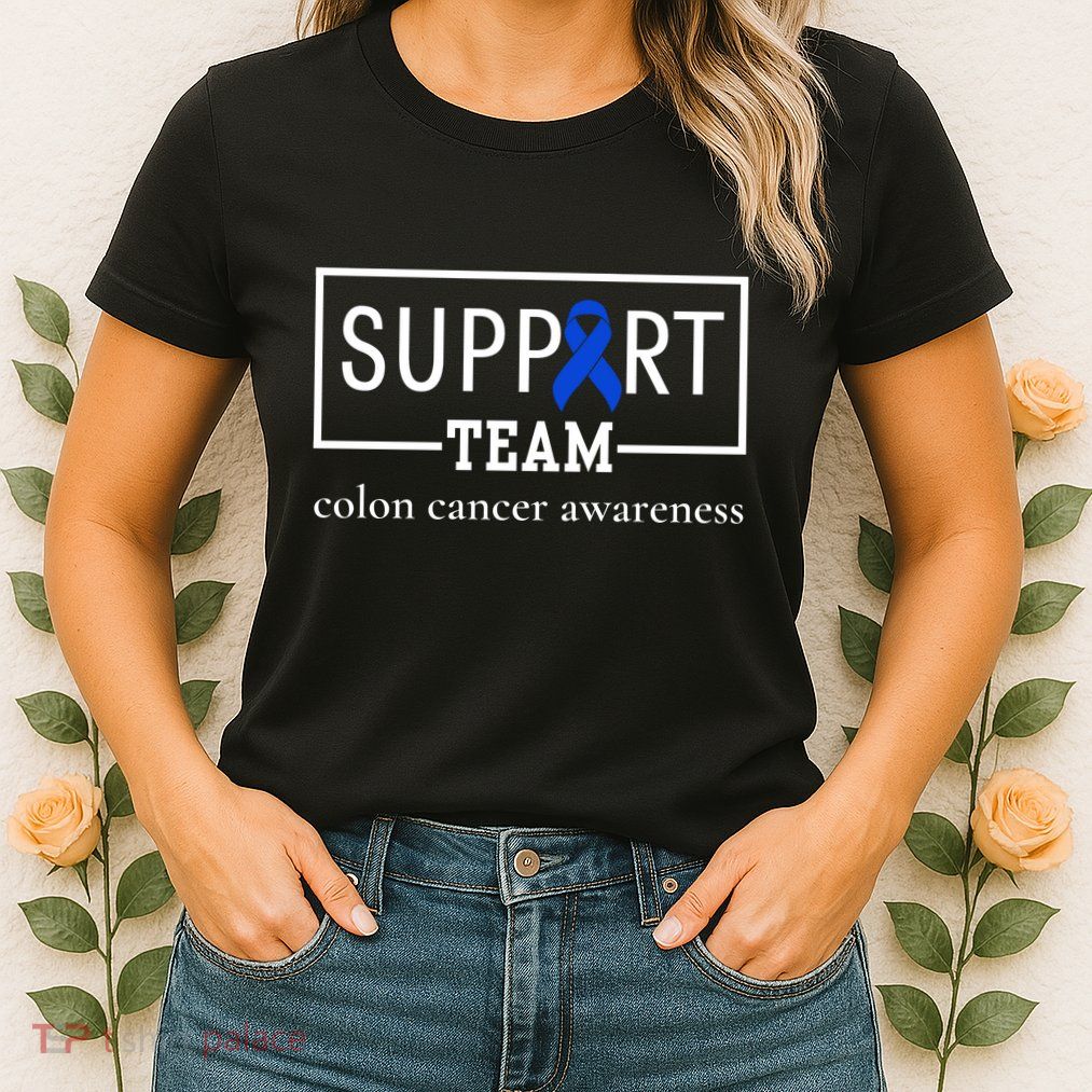 Colon Cancer Awareness Support Team Womens T-Shirt