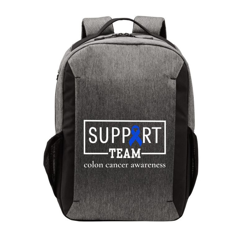 Colon Cancer Awareness Support Team Vector Backpack