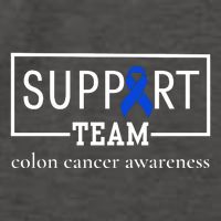 Colon Cancer Awareness Support Team Vector Backpack