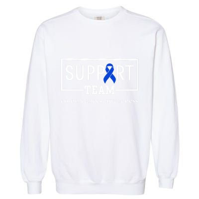 Colon Cancer Awareness Support Team Garment-Dyed Sweatshirt