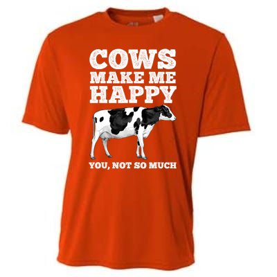 Cool Cow Art For Women Cow Farmer Dairy Cows Farm Animal Cooling Performance Crew T-Shirt