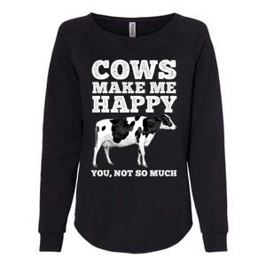 Cool Cow Art For Women Cow Farmer Dairy Cows Farm Animal Womens California Wash Sweatshirt