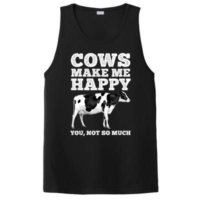 Cool Cow Art For Women Cow Farmer Dairy Cows Farm Animal PosiCharge Competitor Tank