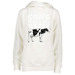 Cool Cow Art For Women Cow Farmer Dairy Cows Farm Animal Womens Funnel Neck Pullover Hood