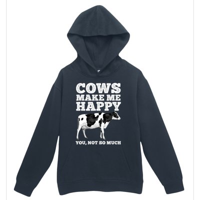 Cool Cow Art For Women Cow Farmer Dairy Cows Farm Animal Urban Pullover Hoodie