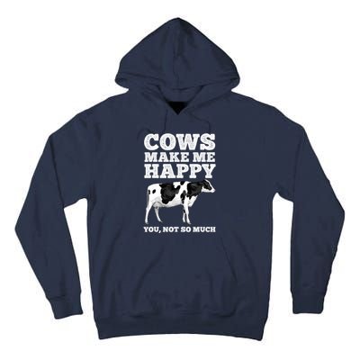 Cool Cow Art For Women Cow Farmer Dairy Cows Farm Animal Tall Hoodie