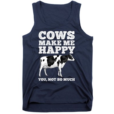 Cool Cow Art For Women Cow Farmer Dairy Cows Farm Animal Tank Top