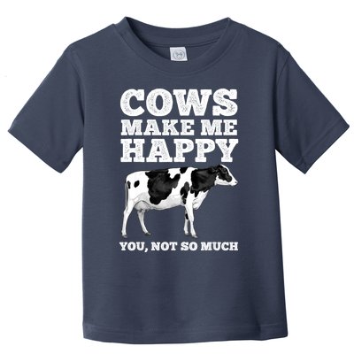 Cool Cow Art For Women Cow Farmer Dairy Cows Farm Animal Toddler T-Shirt