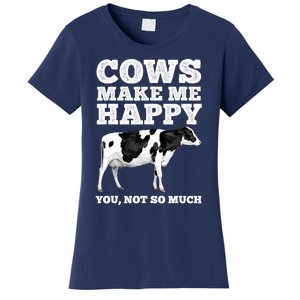 Cool Cow Art For Women Cow Farmer Dairy Cows Farm Animal Women's T-Shirt