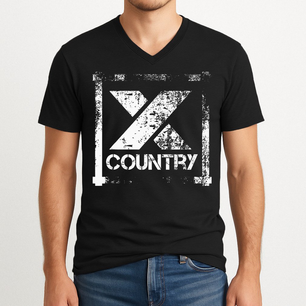 Cross Country Athlete Track Running V-Neck T-Shirt