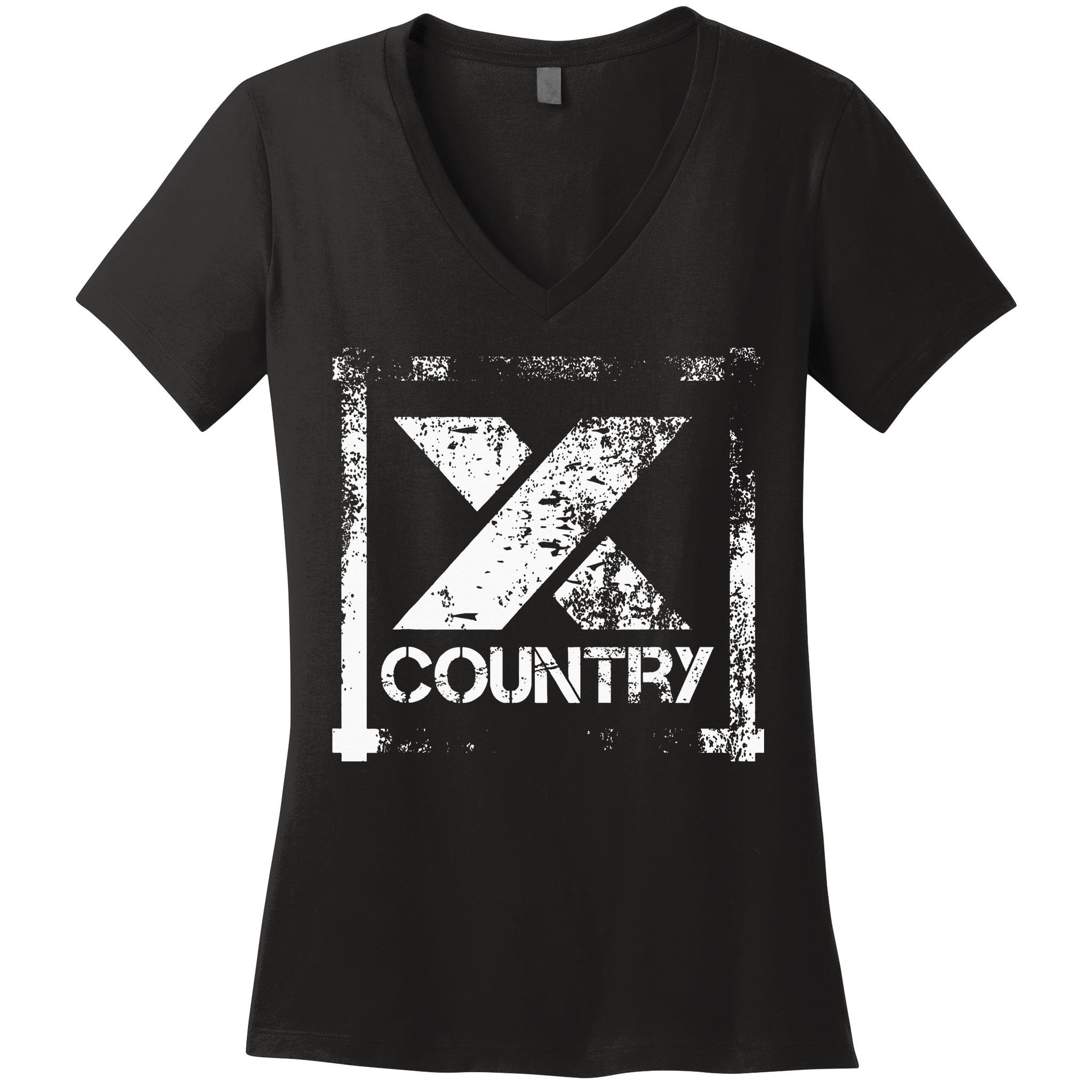 Cross Country Athlete Track Running Women's V-Neck T-Shirt