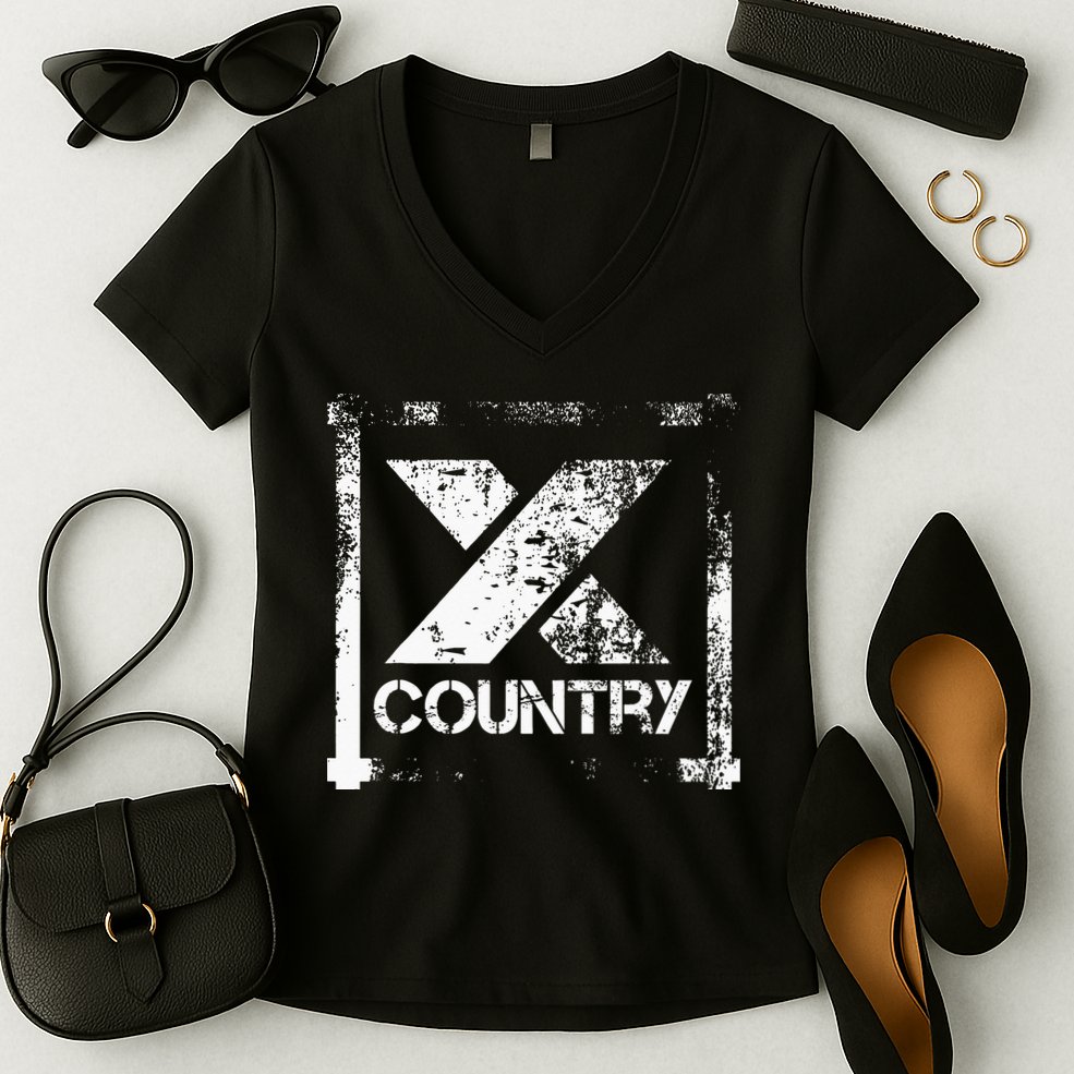 Cross Country Athlete Track Running Women's V-Neck T-Shirt