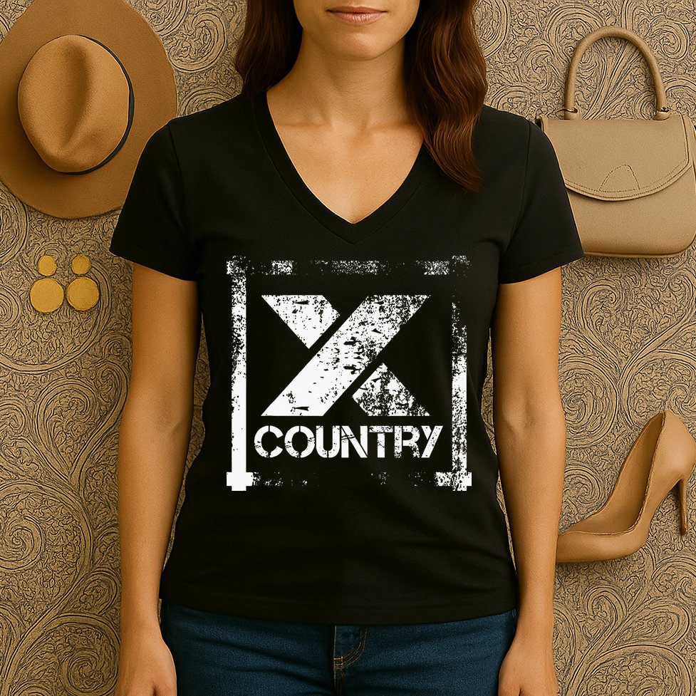 Cross Country Athlete Track Running Women's V-Neck T-Shirt