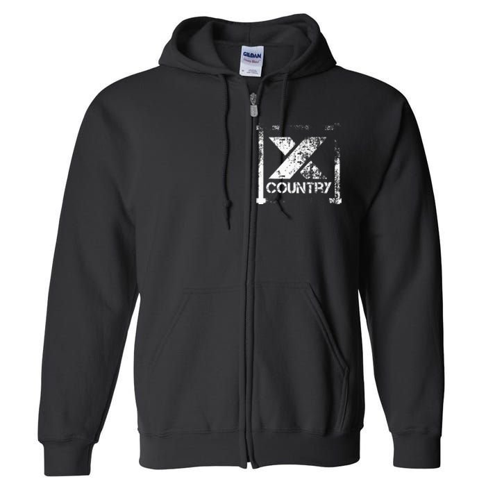 Cross Country Athlete Track Running Full Zip Hoodie