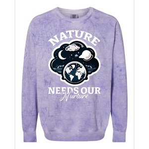 Climate Change Awareness Print Colorblast Crewneck Sweatshirt