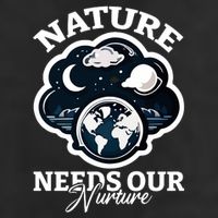 Climate Change Awareness Print 7 Panel Mesh Trucker Snapback Hat