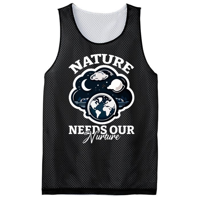 Climate Change Awareness Print Mesh Reversible Basketball Jersey Tank