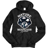 Climate Change Awareness Print Tie Dye Hoodie