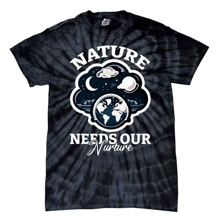 Climate Change Awareness Print Tie-Dye T-Shirt