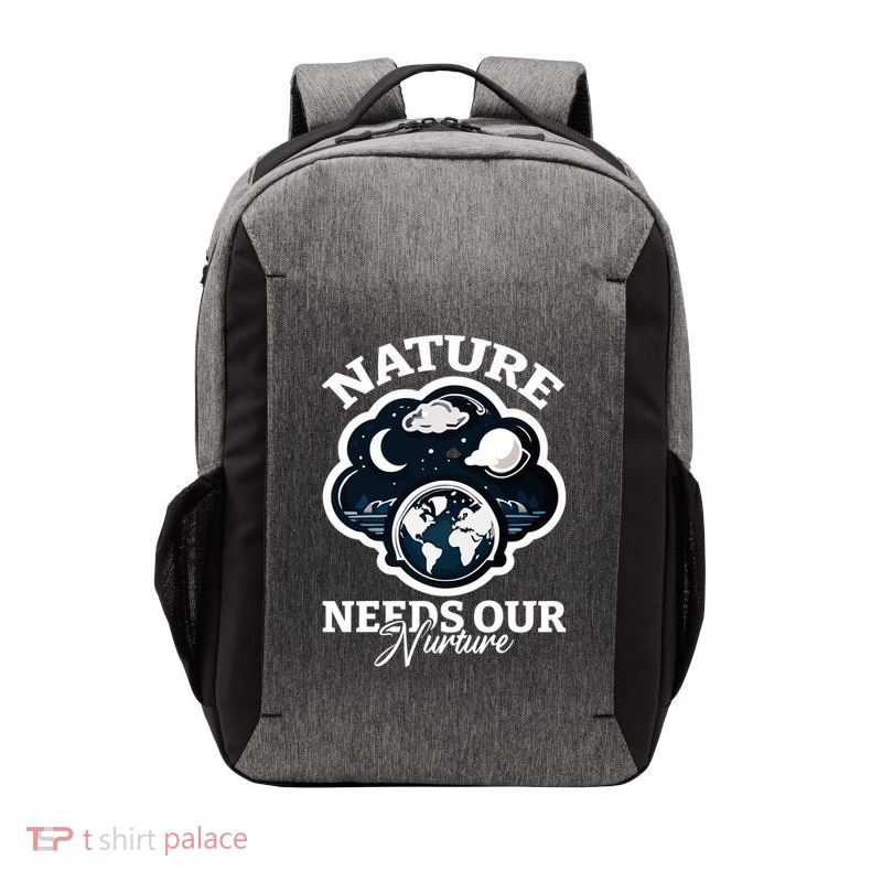 Climate Change Awareness Print Vector Backpack