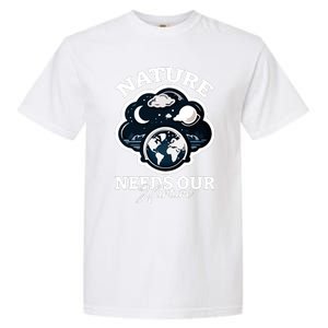 Climate Change Awareness Print Garment-Dyed Heavyweight T-Shirt