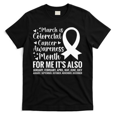Colorectal Cancer Awareness Month Colon Cancer Survivor T-Shirt