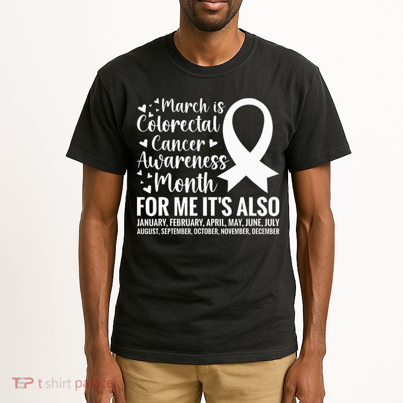 Colorectal Cancer Awareness Month Colon Cancer Survivor Tall T-Shirt