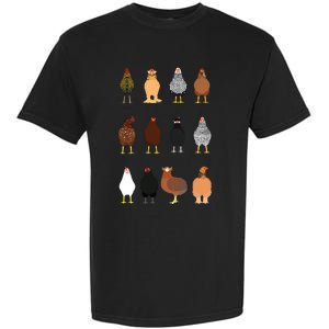 Cute Chicken Breeds Funny Chicken Garment-Dyed Heavyweight T-Shirt