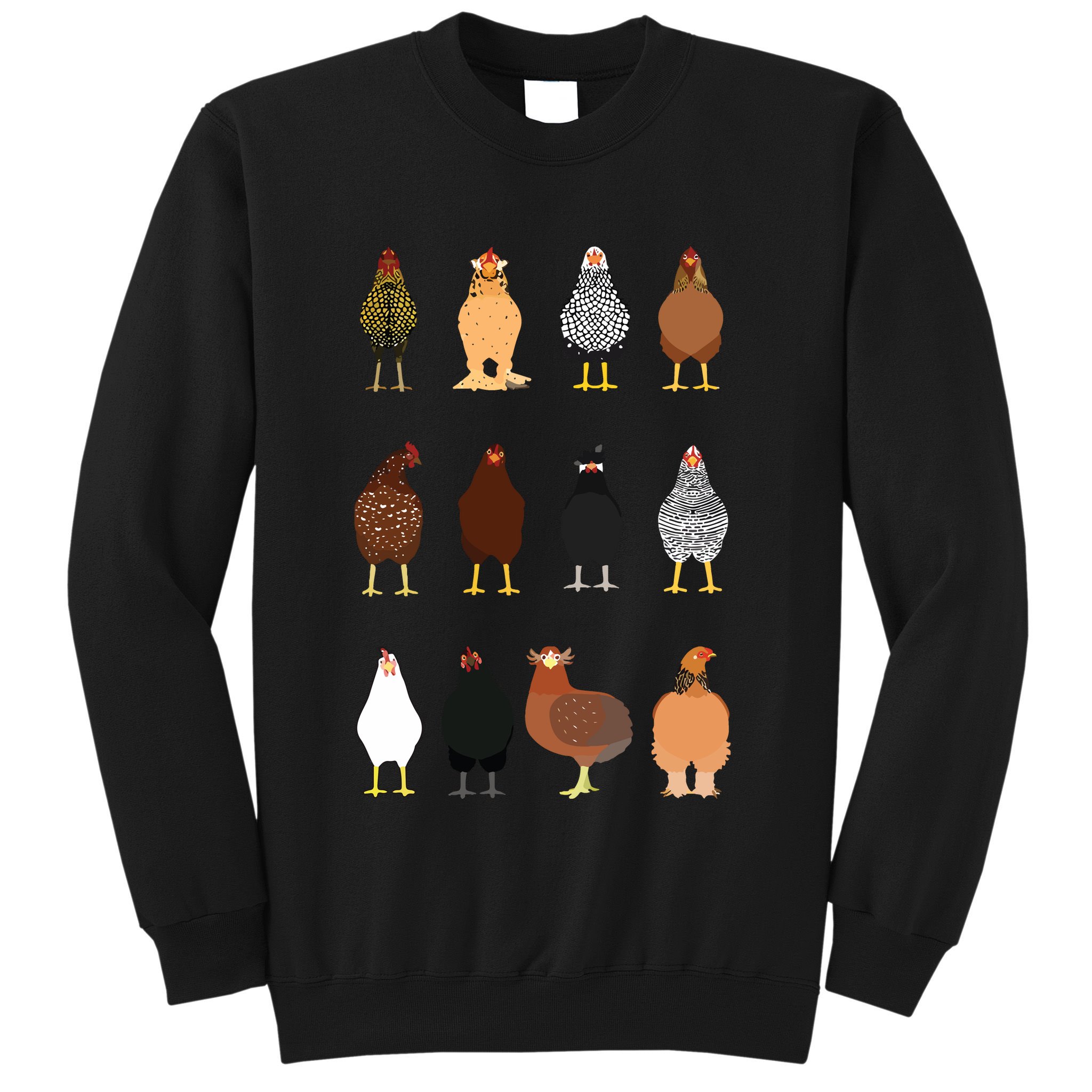 Cute Chicken Breeds Funny Chicken Sweatshirt