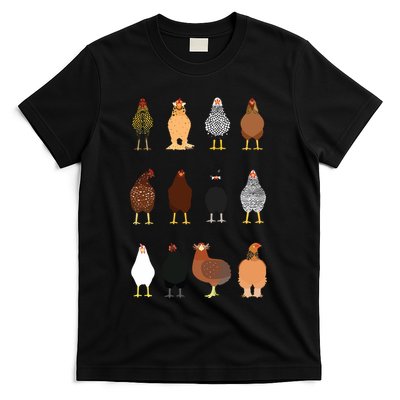 Cute Chicken Breeds Funny Chicken T-Shirt