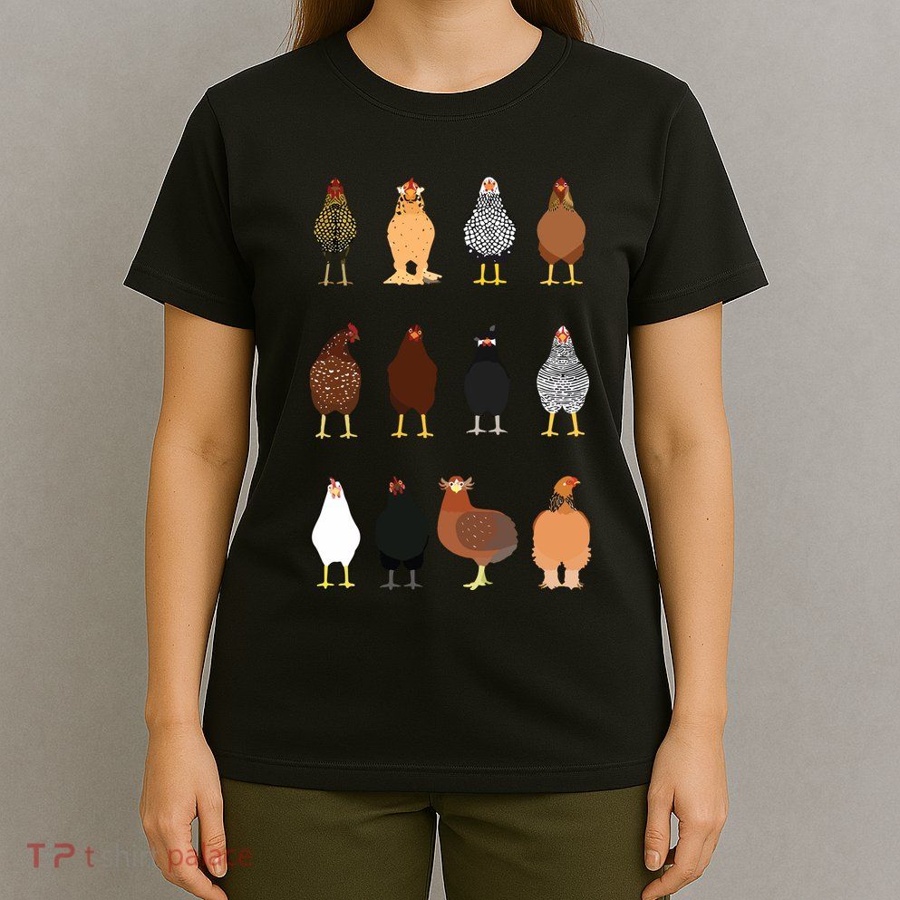 Cute Chicken Breeds Funny Chicken T-Shirt
