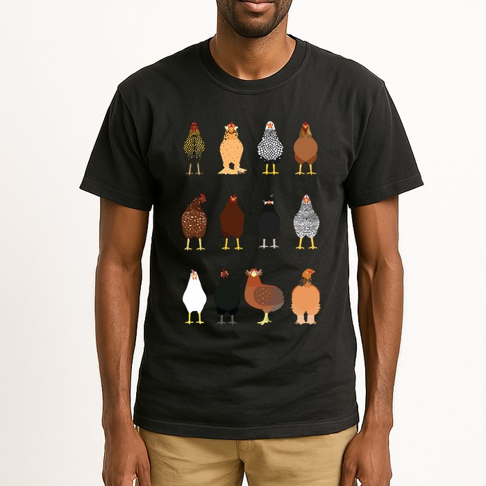 Cute Chicken Breeds Funny Chicken Tall T-Shirt