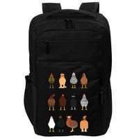 Cute Chicken Breeds Funny Chicken Impact Tech Backpack
