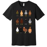 Cute Chicken Breeds Funny Chicken Premium T-Shirt