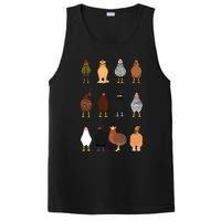 Cute Chicken Breeds Funny Chicken PosiCharge Competitor Tank