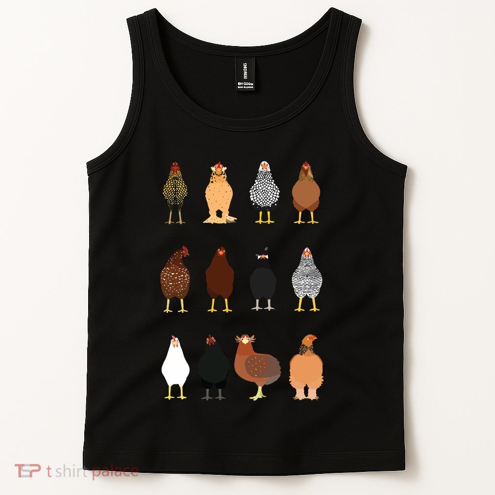 Cute Chicken Breeds Funny Chicken Tank Top