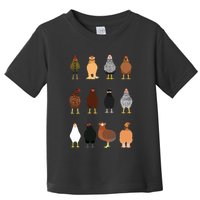 Cute Chicken Breeds Funny Chicken Toddler T-Shirt