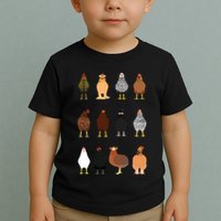 Cute Chicken Breeds Funny Chicken Toddler T-Shirt